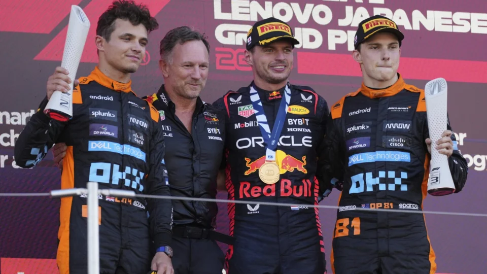 F1: Max Verstappen vence Grande Prêmio do Japão; Norris e Piastri vão ao pódio