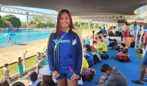 Indígena do TO é a primeira na história da natação dos Jogos da Juventude