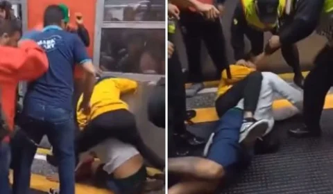 VÍDEO: homem suspeito de importunação sexual é agredido em trem de São Paulo