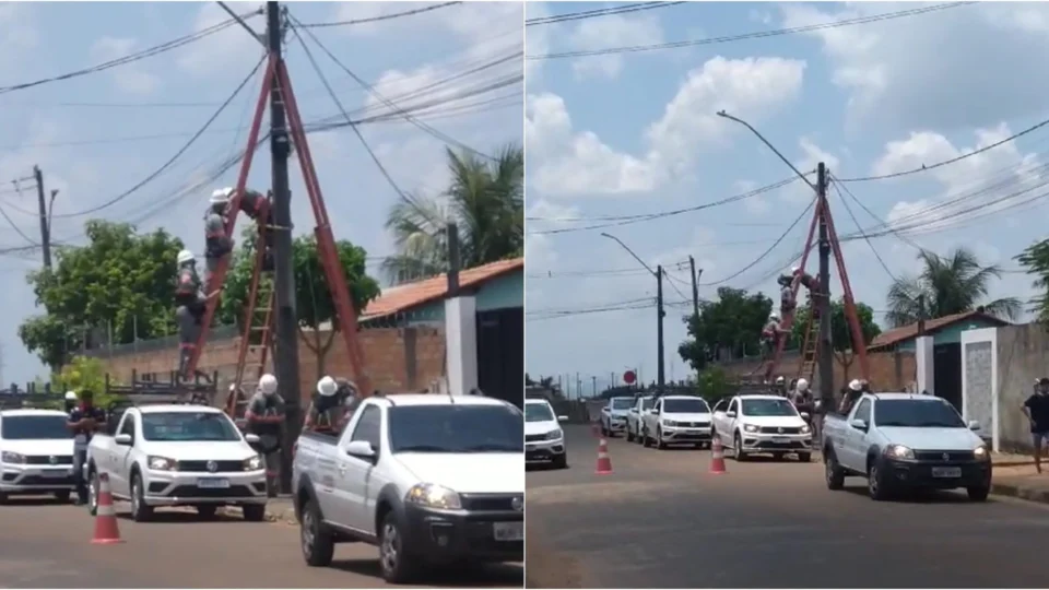 Colaborador da RR Energia é eletrocutado durante serviço em poste de iluminação