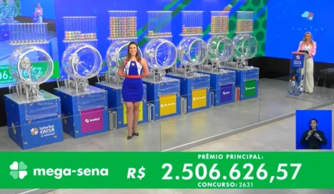VÍDEO: Mega-Sena 2631 acumula e próximo prêmio pode pagar R$ 6 milhões