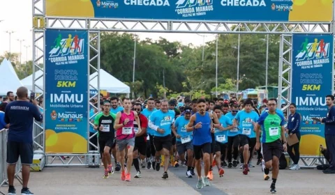 Manaus pela Paz no Trânsito: corrida reúne quase 800 corredores na Ponta negra