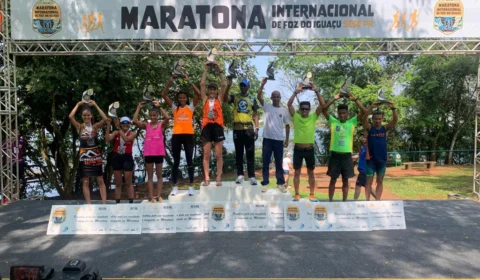 Brasileira e queniano vencem 14ª Maratona Internacional de Foz de Iguaçu