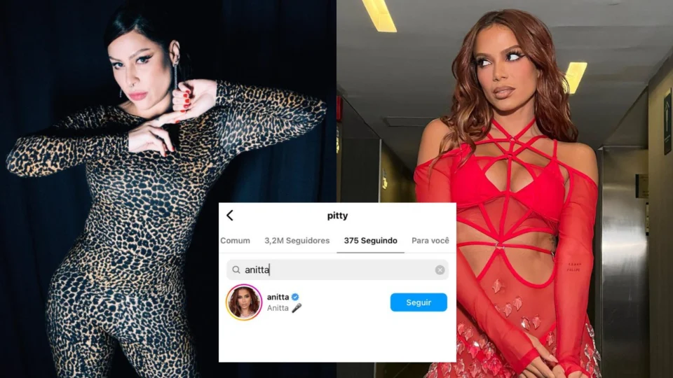 Após nove anos, Pitty volta a seguir Anitta no Instagram