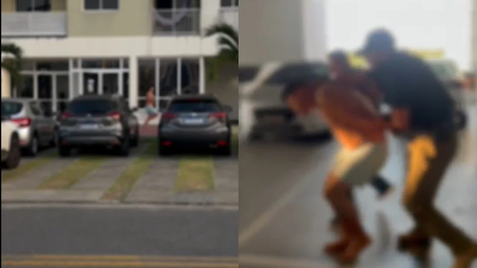 VÍDEO: suposto traficante colombiano ‘corre’ da polícia em condomínio de Manaus