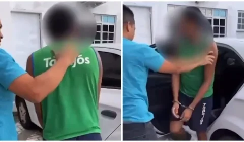 VÍDEO: suspeito de abuso sexual contra irmã de 17 anos é preso em Manaus