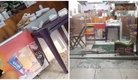 VÍDEO: suspeitos invadem loja de açaí e roubam maquina avaliada em R$ 25 mil