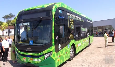 VÍDEO: transporte coletivo de Manaus recebeu o primeiro ônibus elétrico