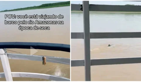 VÍDEO: passageira relata sufoco com barco encalhado no rio Amazonas