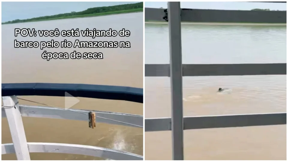 VÍDEO: passageira relata sufoco com barco encalhado no rio Amazonas