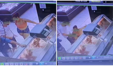 VÍDEO: casal é flagrado praticando ato obsceno em açougue no Paraná