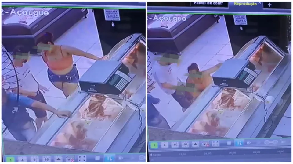 VÍDEO: casal é flagrado praticando ato obsceno em açougue no Paraná