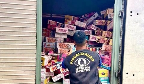 Operação recolhe mais de 1,5 mil brinquedos em 25 lojas de Manaus