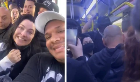 VÍDEO: Amy Lee, da banda Evanescence, é vista no transporte público em SP