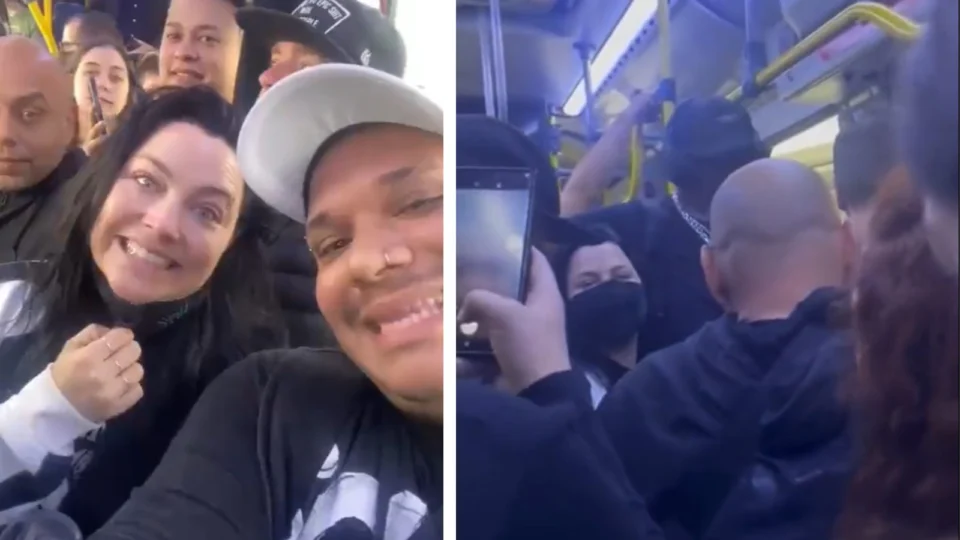 VÍDEO: Amy Lee, da banda Evanescence, é vista no transporte público em SP