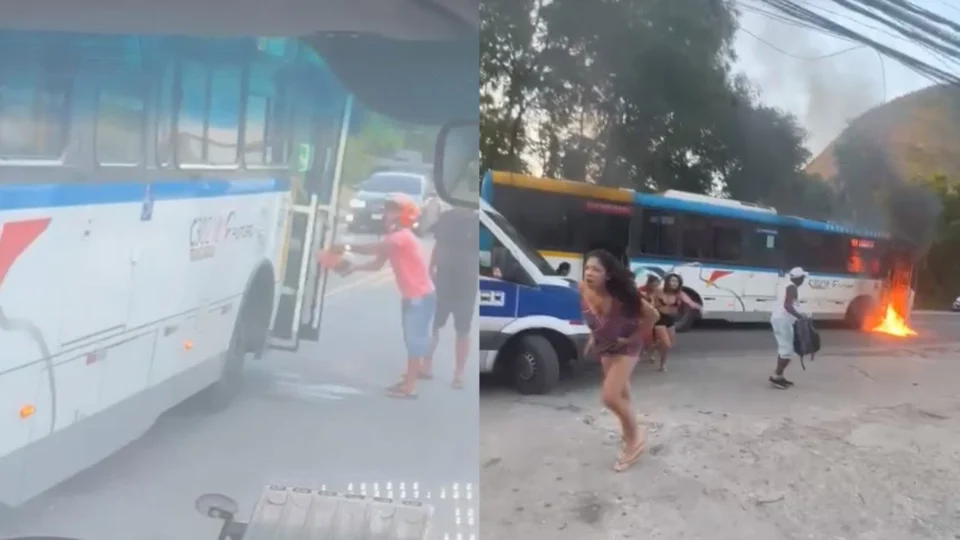 VÍDEO: homem incendeia ônibus com passageiros no Rio de Janeiro