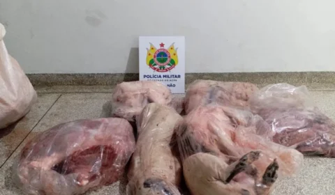 Homem é preso com 50 kg de carne de animais silvestres no interior do Acre