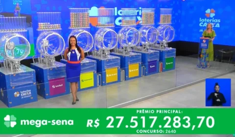 VÍDEO: confira números sorteados na Mega-Sena 2640