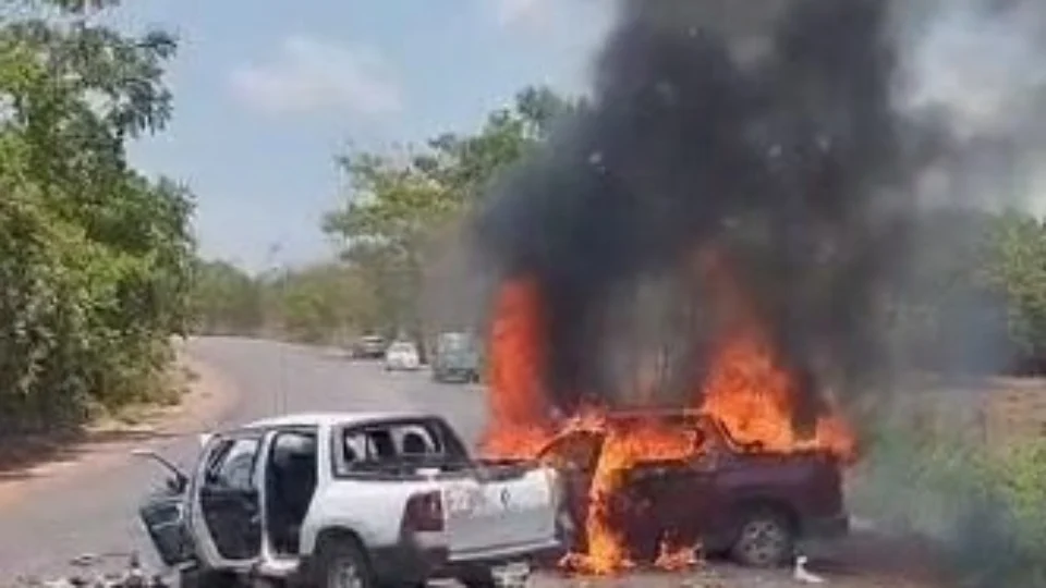 Acidente entre caminhonetes na TO-336 deixa dois mortos e quatro feridos