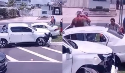 VÍDEO: prefeito David Almeida sofre acidente de carro no Tarumã, Zona Oeste de Manaus 