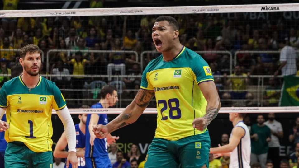 Brasil vence Itália no vôlei e carimba ida às Olimpíadas de Paris