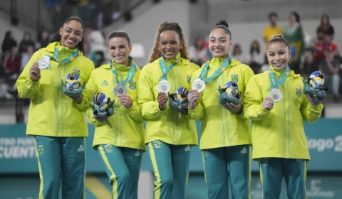 Pan: ginástica artística feminina conquista prata na disputa por equipes