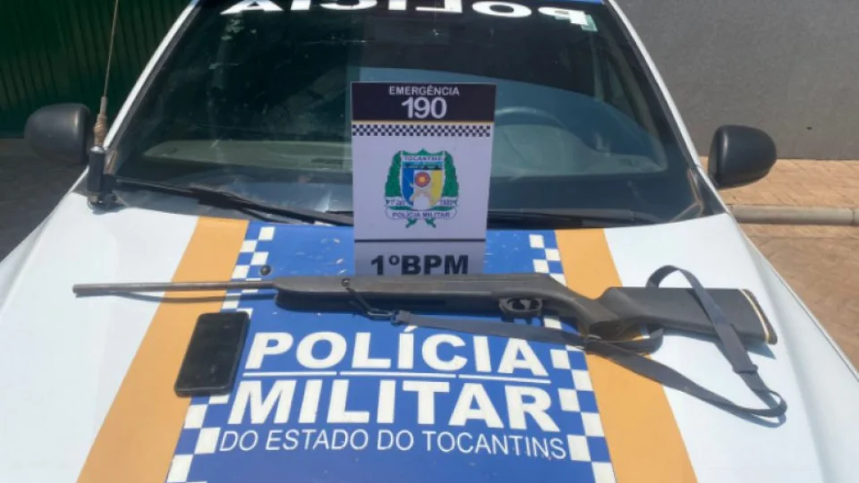 Homem ameaça enteado e é preso com arma adulterada em Palmas