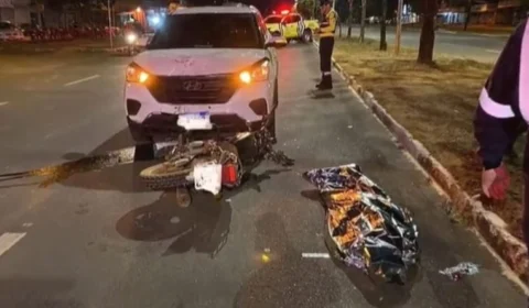 Idoso morre após motocicleta colidir com carro em avenida de Palmas