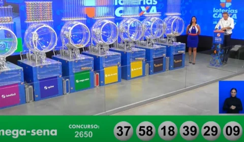 VÍDEO: confira números sorteados da Mega-Sena 2650 neste sábado, 28