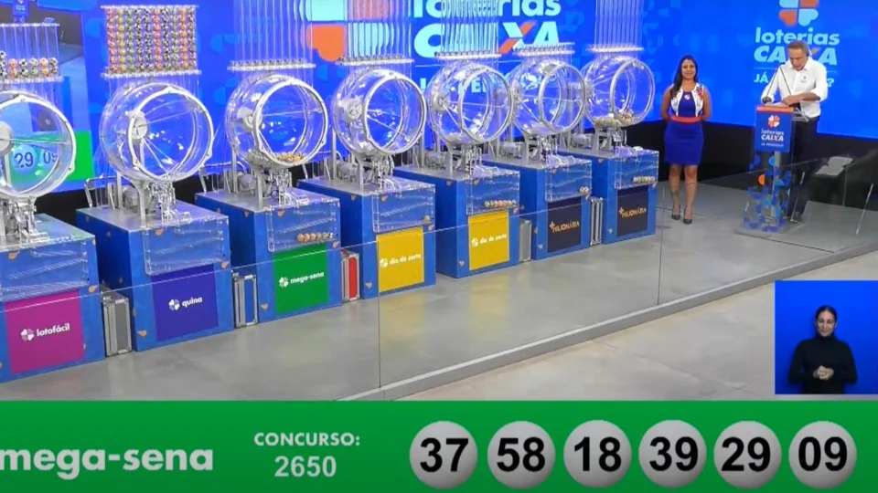 VÍDEO: confira números sorteados da Mega-Sena 2650 neste sábado, 28