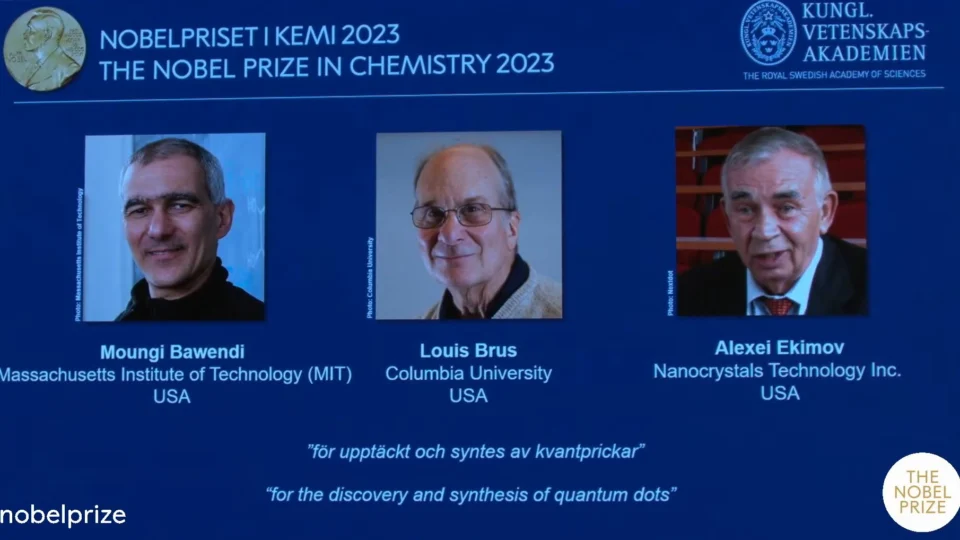 Nobel de Química vai para trio reconhecido por pesquisas sobre nanopartículas