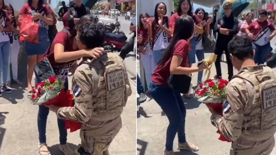 Policial militar pede em casamento adolescente de 15 anos em Pernambuco