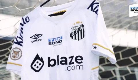 Santos anuncia a renovação de patrocínio na camisa até dezembro de 2024