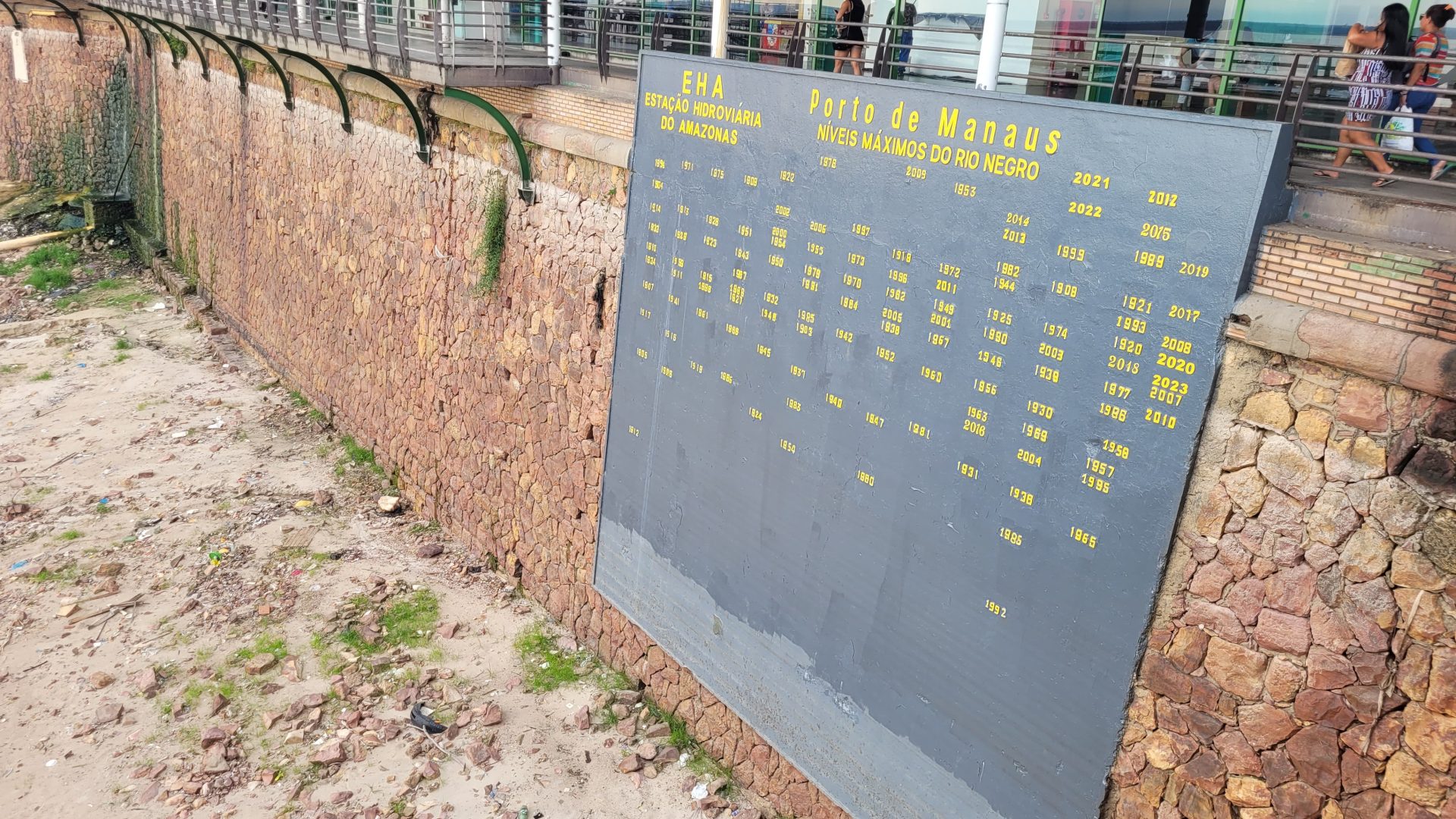 Seca histórica Rio Negro segue descendo e registra nível em 12,73 m no AM