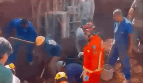 Vídeo: trabalhadores morrem soterrados em construção de supermercado em BH