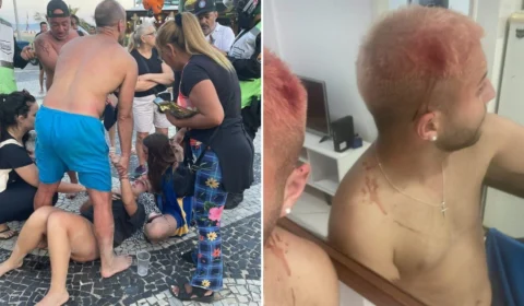 Torcedores do Fluminense agridem grupo de argentinos no Rio de Janeiro