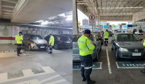 Motoristas são autuados após utilizar irregularmente vagas especiais em Manaus