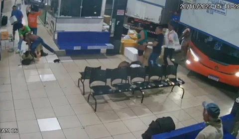 VÍDEO: policial é atacado a facadas em rodoviária de Gurupi-TO