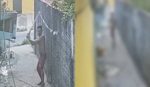 VÍDEO: homem agride mulher com pernamanca na Zona Norte de Manaus