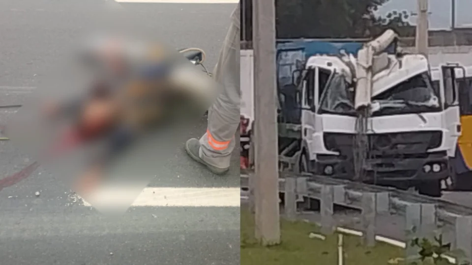 VÍDEO: caminhão derruba poste e mata dois na avenida do Turismo em Manaus 