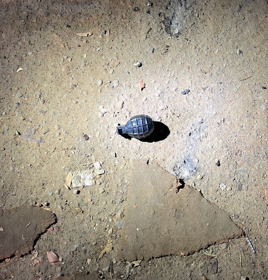 Artefato foi encontrado no bairro Pricumã, zona oeste de Boa Vista - Foto: Reprodução/WhatsApp