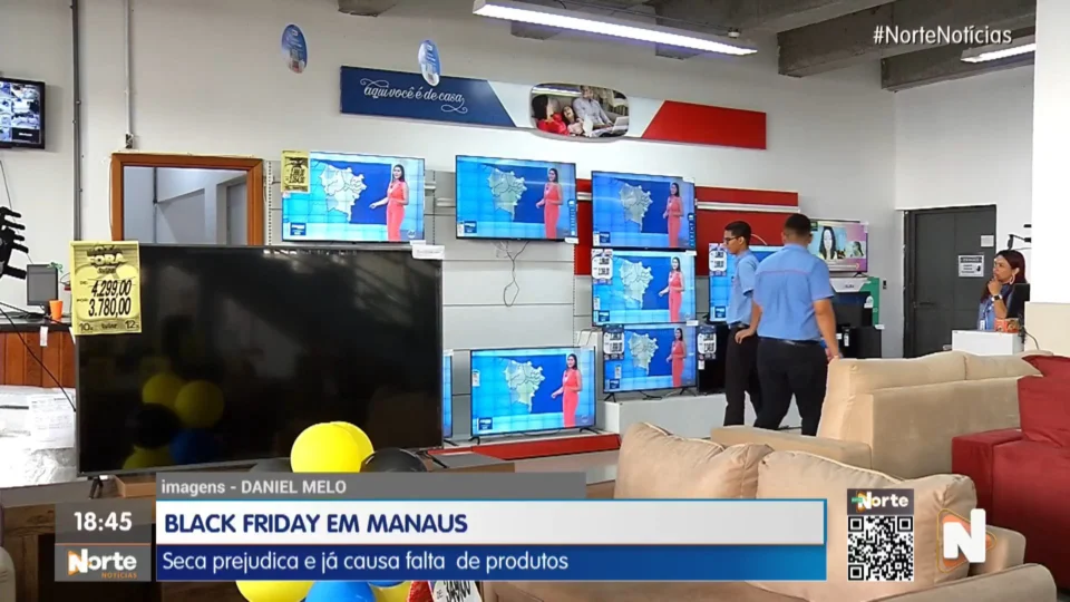 VÍDEO: seca dos rios impacta ‘Black Friday’ e faz faltar produtos no AM