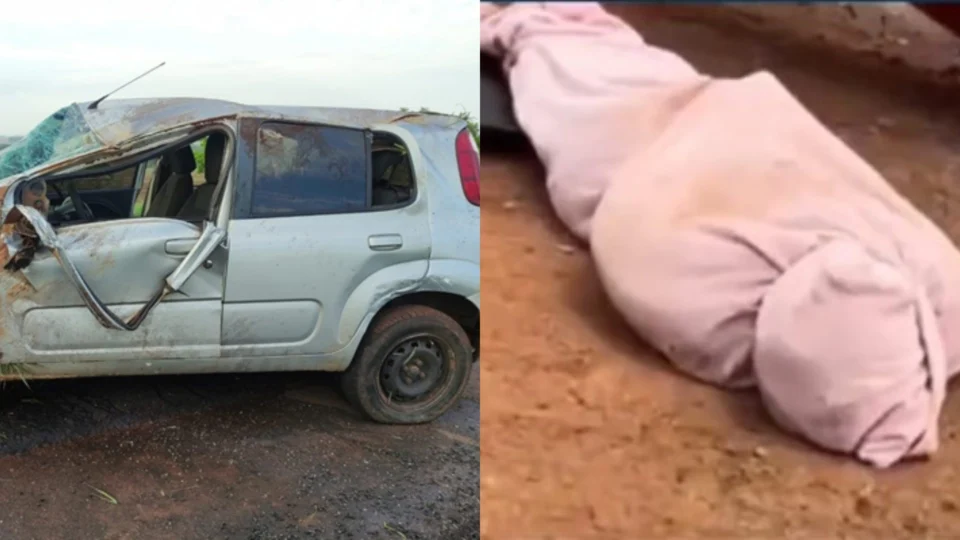 VÍDEO: corpo é jogado para fora de veículo após capotamento em Goiás