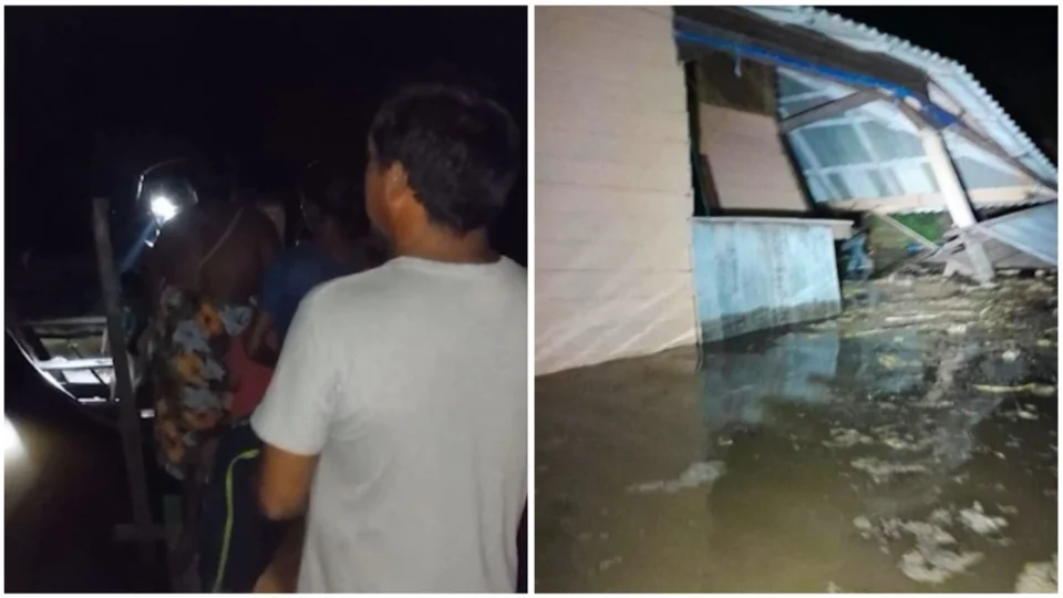 VÍDEO: desmoronamento destrói casas e prejudica famílias no interior do AM