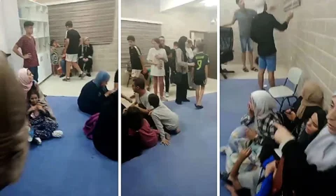 Bomba cai em local próximo à escola que abriga brasileiros. Não há feridos