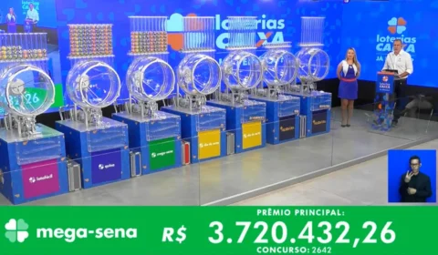 VÍDEO: confira números sorteados da Mega-Sena 2647 neste sábado, 21
