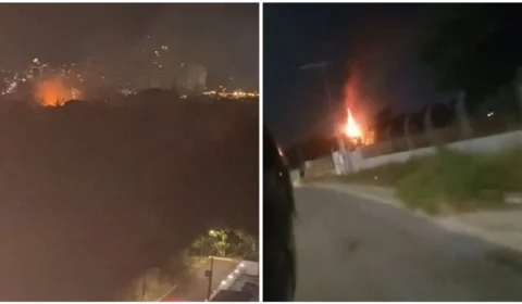 VÍDEO: incêndio atinge área de vegetação da Zona Centro-Oeste de Manaus