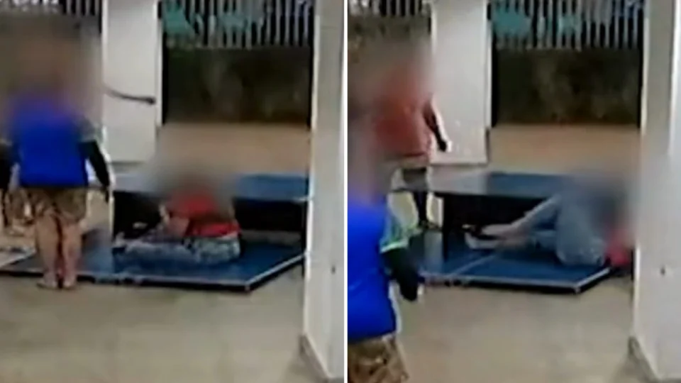 VÍDEO: mulher leva chute no rosto de vizinho em condomínio de São Paulo