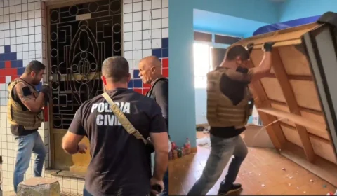 VÍDEO: operação policial contra tráfico de drogas é realizada em hotéis do Centro de Manaus