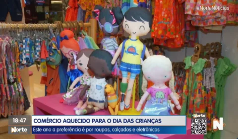 VÍDEO: comércio está aquecido para Dia das Crianças em Manaus
